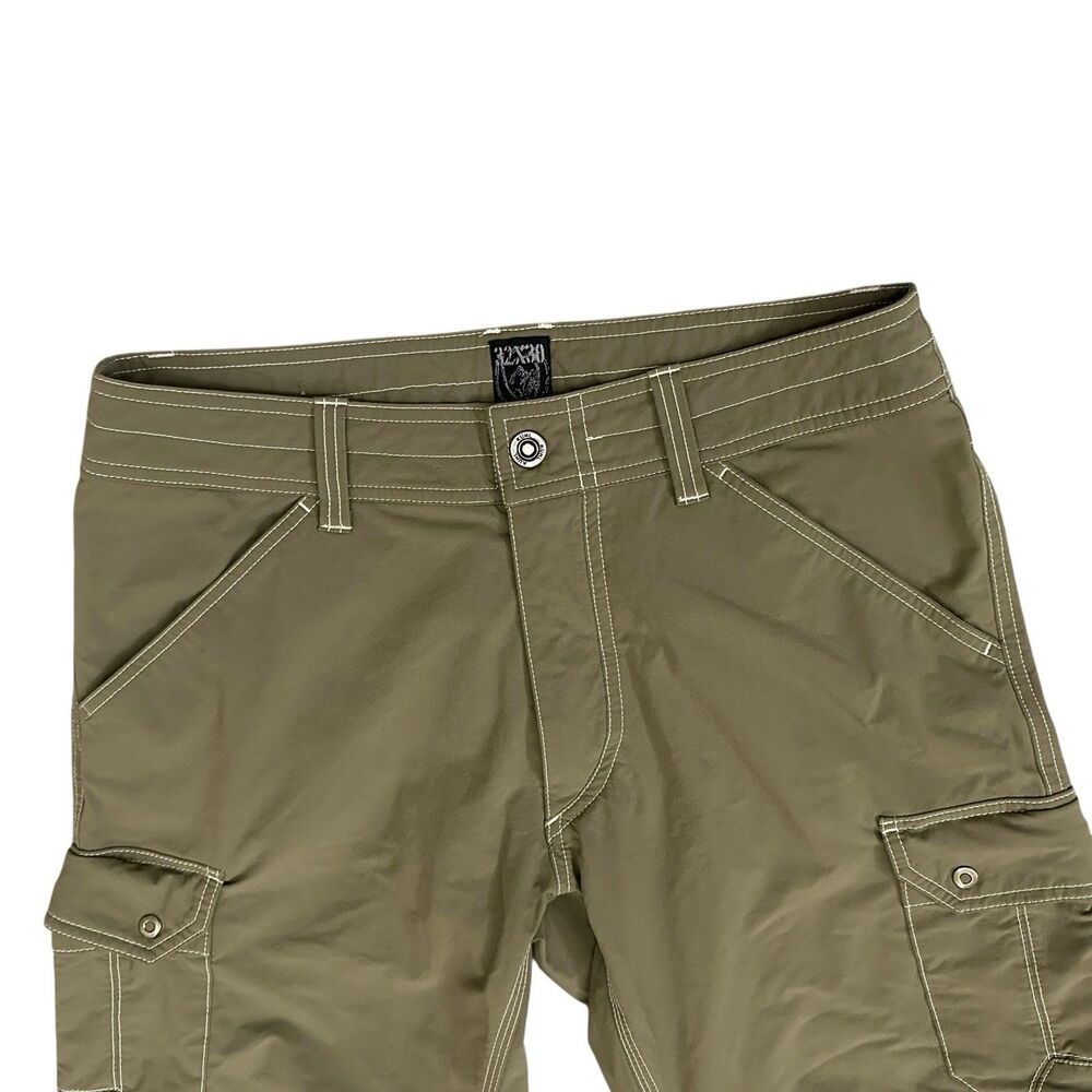 Kuhl Pants Mens 32 Green Renegade Cargo Convertible Stealth Hiking Outdoor 32x29 - Picture 3 of 11